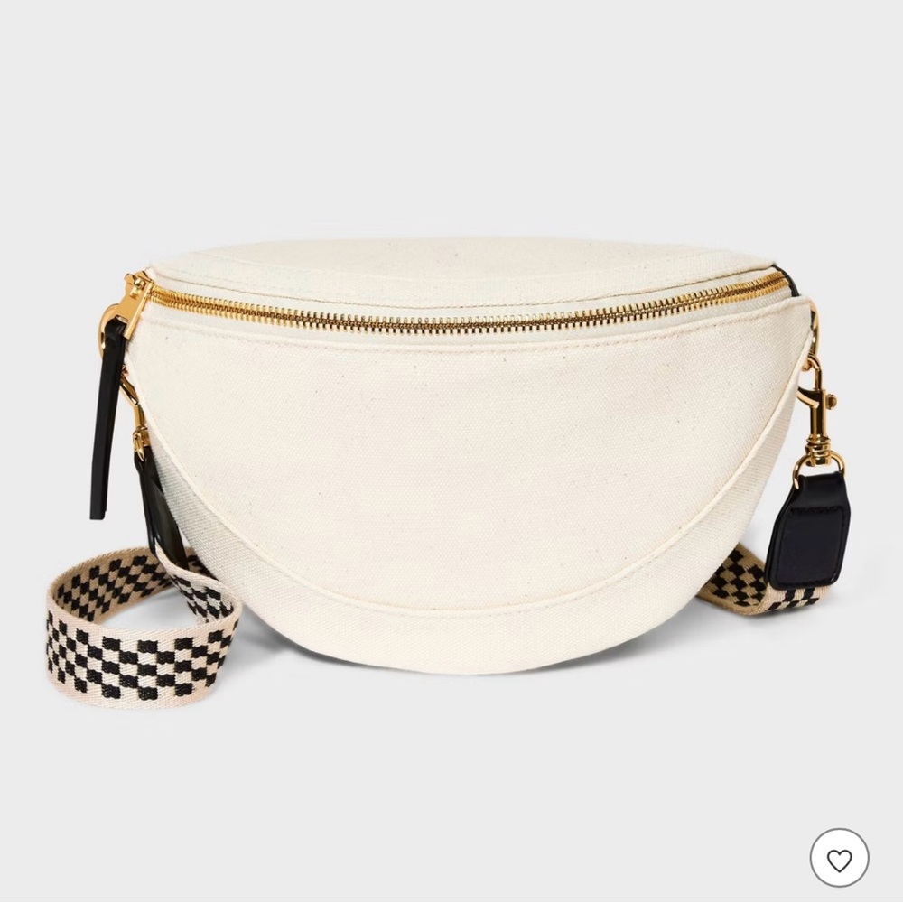 Stylish Cream Crossbody Bag